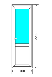 Балконный блок: дверь Exprof XS-358 32мм Ступино