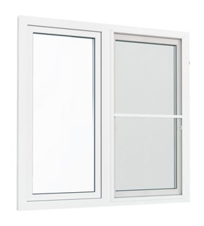 Окно ПВХ 1450 x 1415 двухкамерное - EXPROF Practica
 Ступино