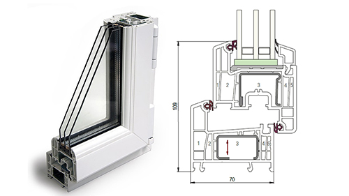 Балконный блок 1500 x 2200 - REHAU Delight-Design 32 мм Ступино