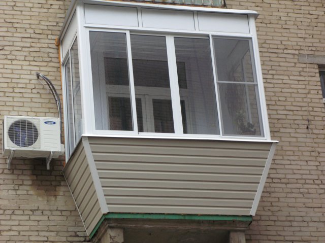 Остекление балконов в хрущевке с выносом по цене от производителя Ступино